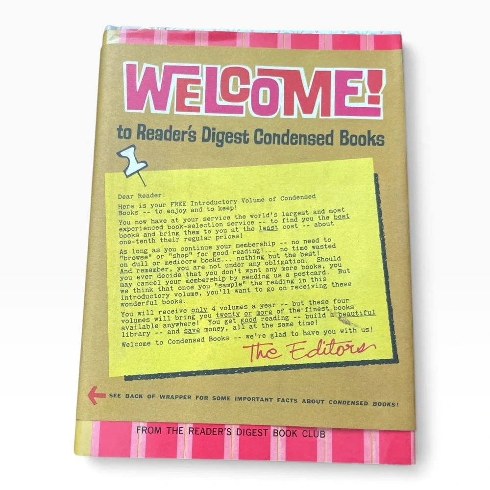 1962 Reader's Digest Condensed Books First Edition Vintage Hardcover